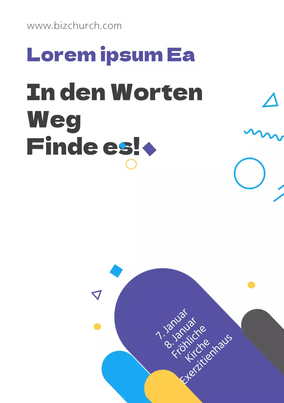 Flyer für ein einfaches Seminar zur Jugendbeschäftigung