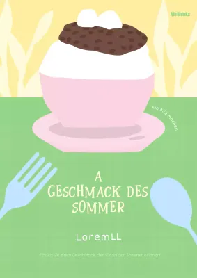 Ein Geschmack von Sommer Essay in Rosa und Limonengrün