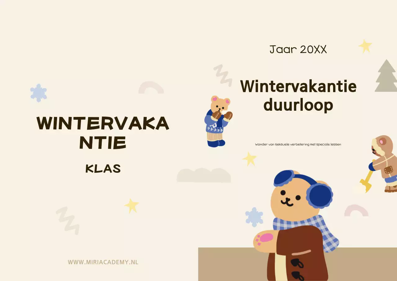 Beige gezellige educatieve advertentie