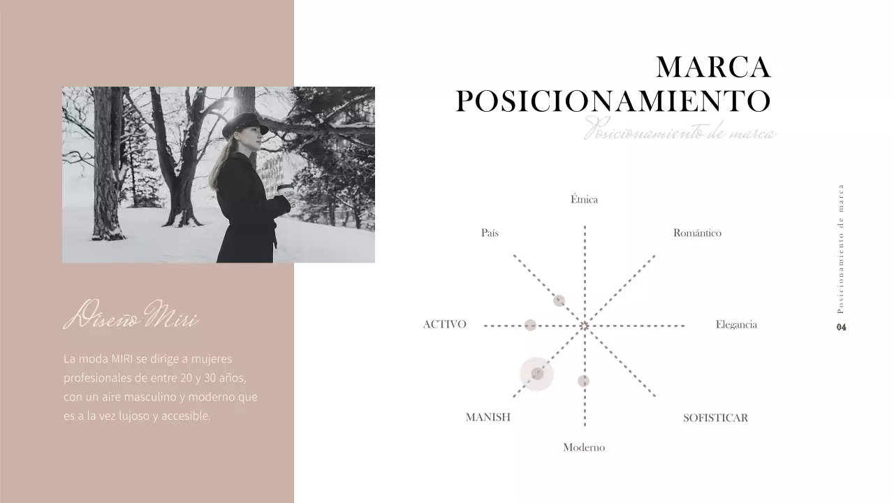 Plan de negocio de ropa sencilla con tonos suaves