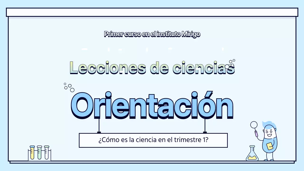 Orientación en las clases de ciencias