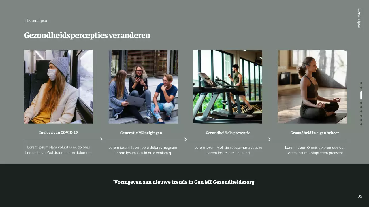 Grijsgroene afbeelding gemarkeerd Gezond plezier Informatie over geestelijke gezondheid