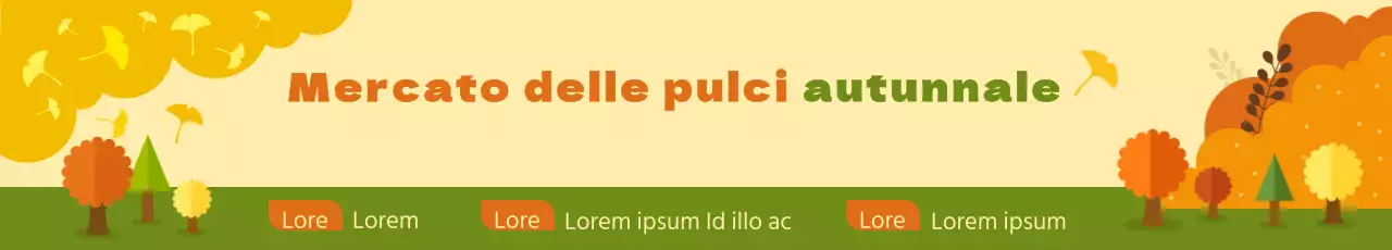 Mercato delle pulci d'autunno_Striscioni stradali