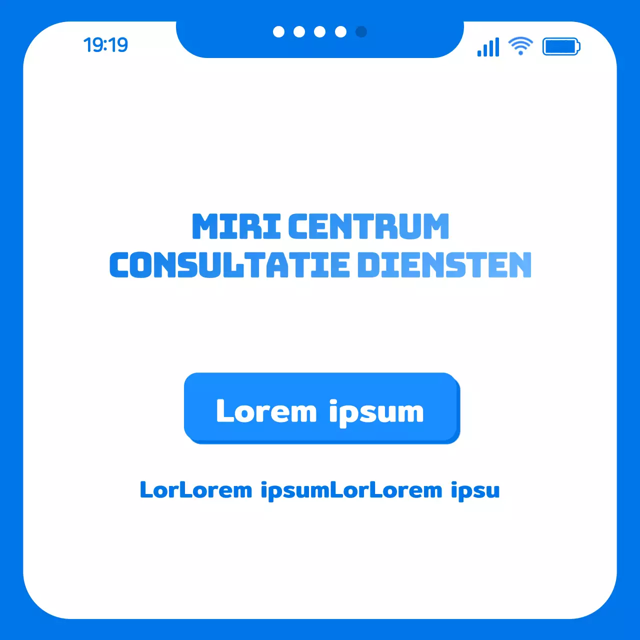 Corona Blauw met blauw chat-thema