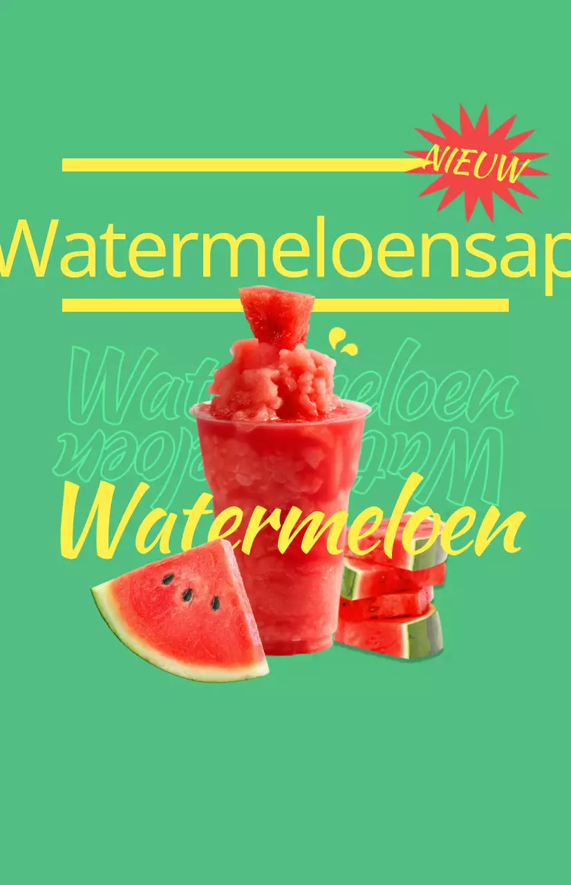 Promoot het menu van je café met kleurrijke geïllustreerde afbeeldingen van drankjes en tekst