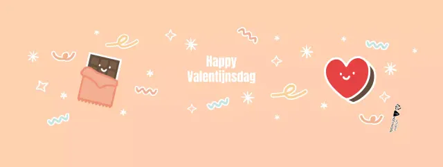 Roze Valentijn Schattige Chocolade Bekerhouders