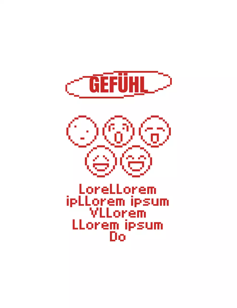 Niedlich und hip Punkt Illustration Kombination Stil in rot Für personalisierte Waren