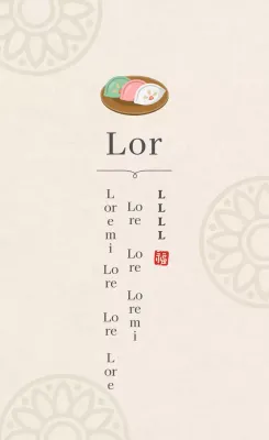 Ivoire motif traditionnel gâteau de riz simple restaurant Chuseok action de grâce