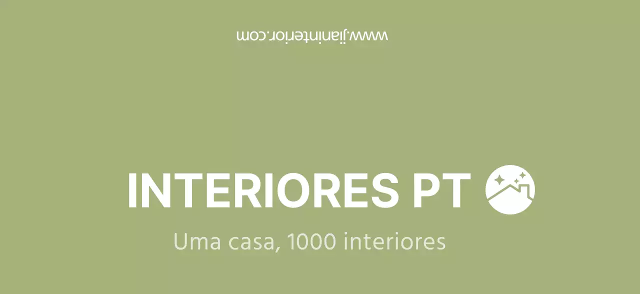 Conceito de logótipo de interior simples em chartreuse