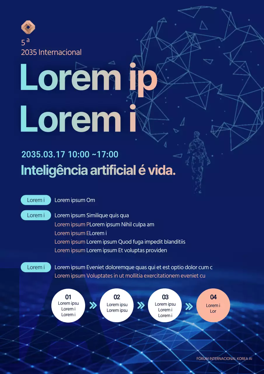 marinha azulfundo do marespaço sentirinteligênciaartificialinternacionalfórumposter