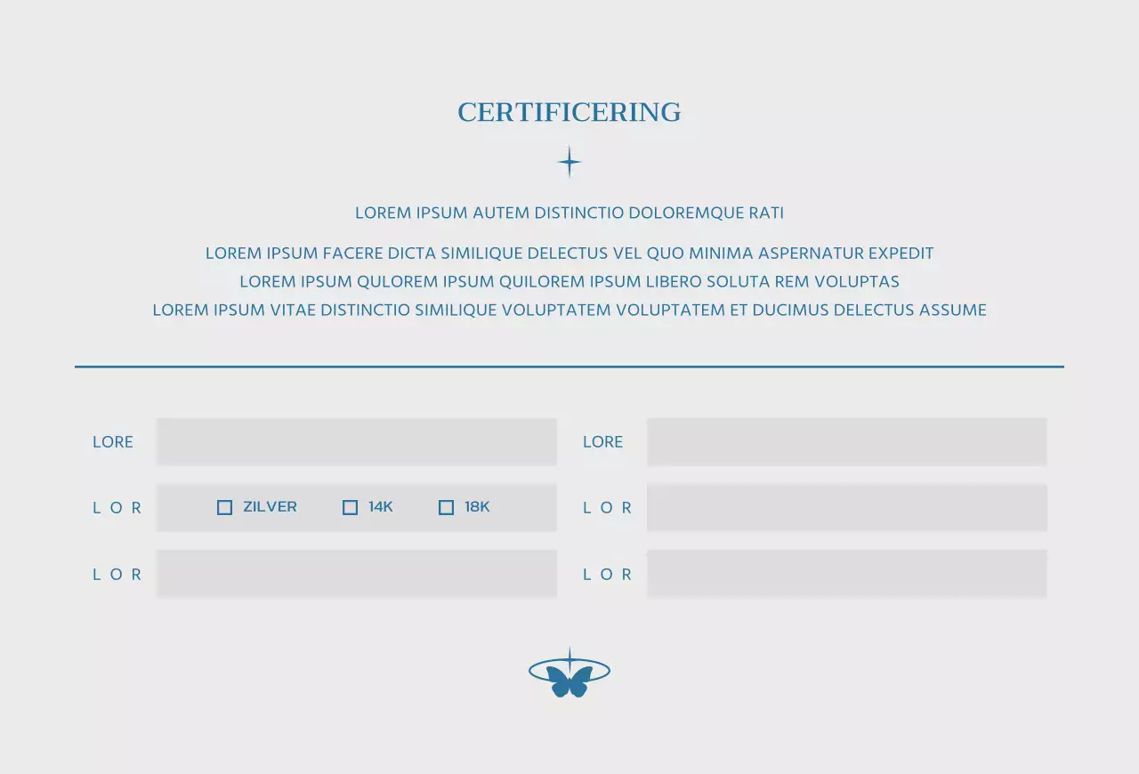 Een juwelenmerk met een rustgevend concept in blauw en grijs