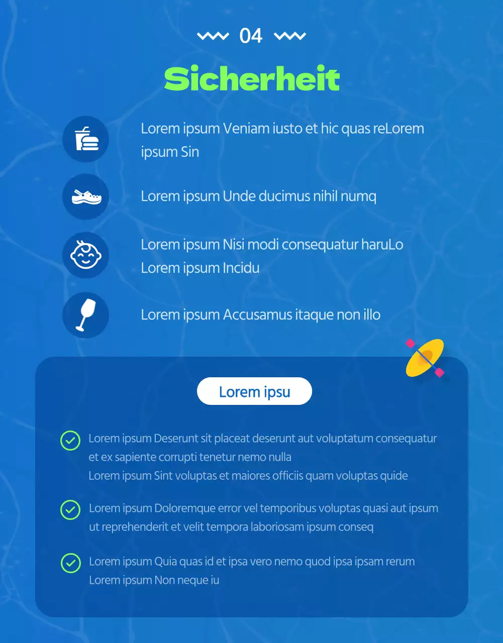 Coole Rafting-Unternehmen mit blauen und grünen Donggang-Illustrationen