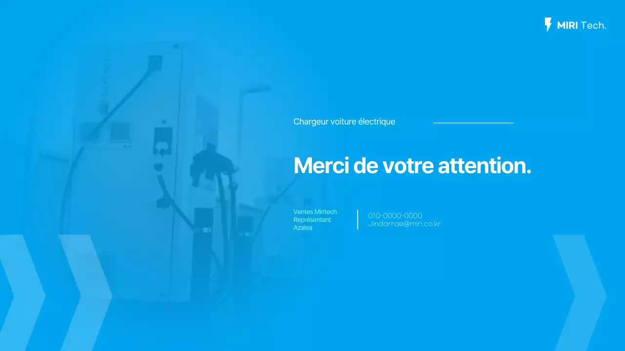 Proposition de fourniture de chargeurs de voitures électriques en bleu clair et menthe