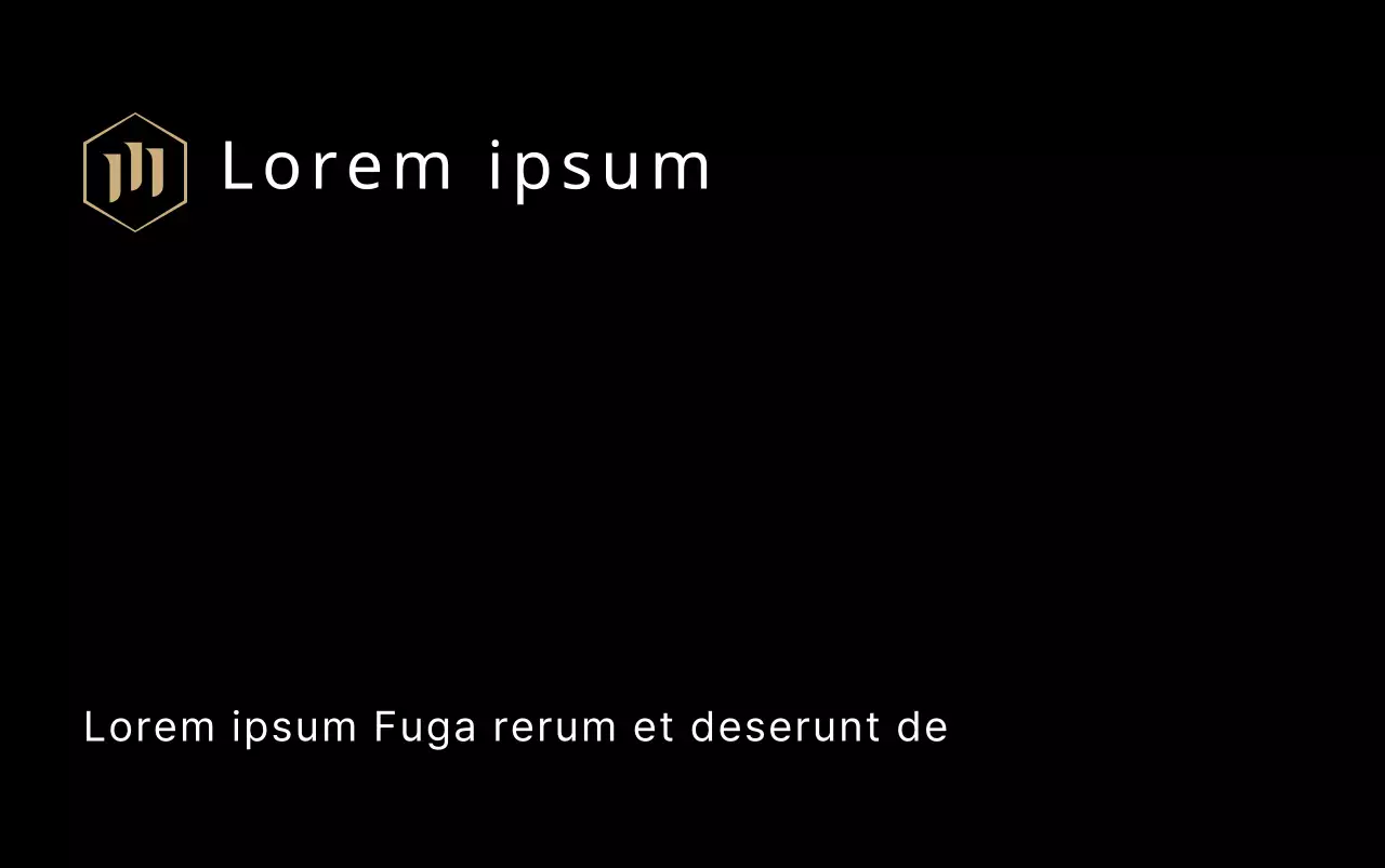 Promouvoir un cabinet d'avocats au concept luxueux avec un logo or et noir.