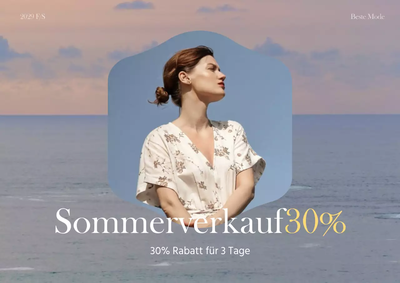 Sparen Sie bei einfachen, sentimentalen Sommerlooks in geometrischen Rahmen