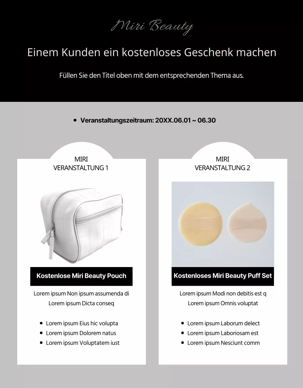 Fördern Sie luxuriöse Bürsten in Schwarz und Beige