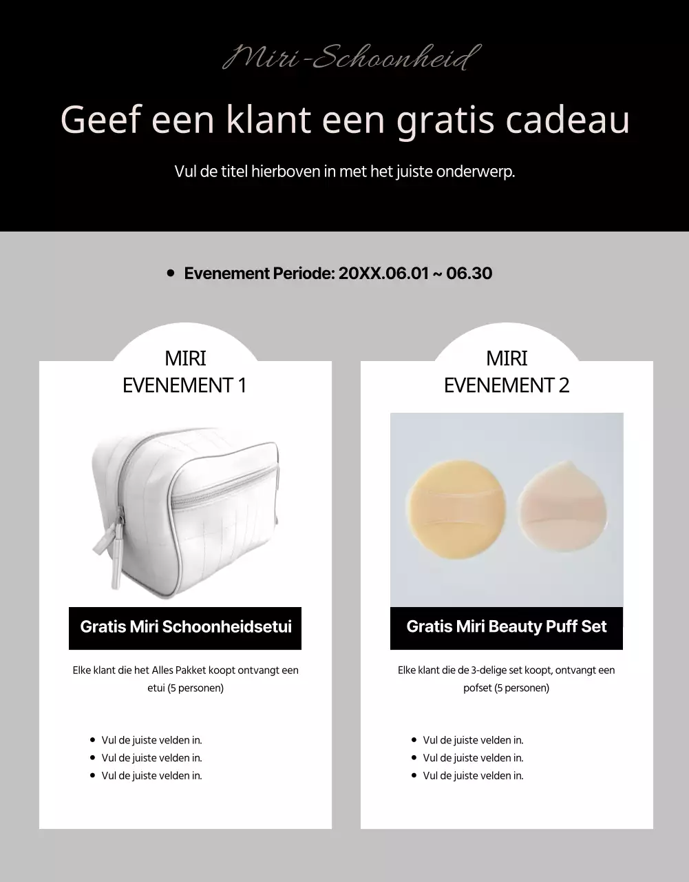 Promoot luxe penselen in zwart en beige