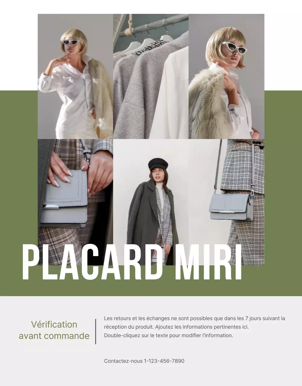 Page détaillée de la mode
