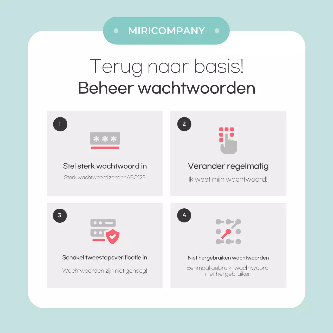 Mint eenvoudige beveiligingstips