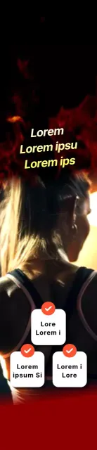 Un fond noir et rouge pour une promotion audacieuse du fitness