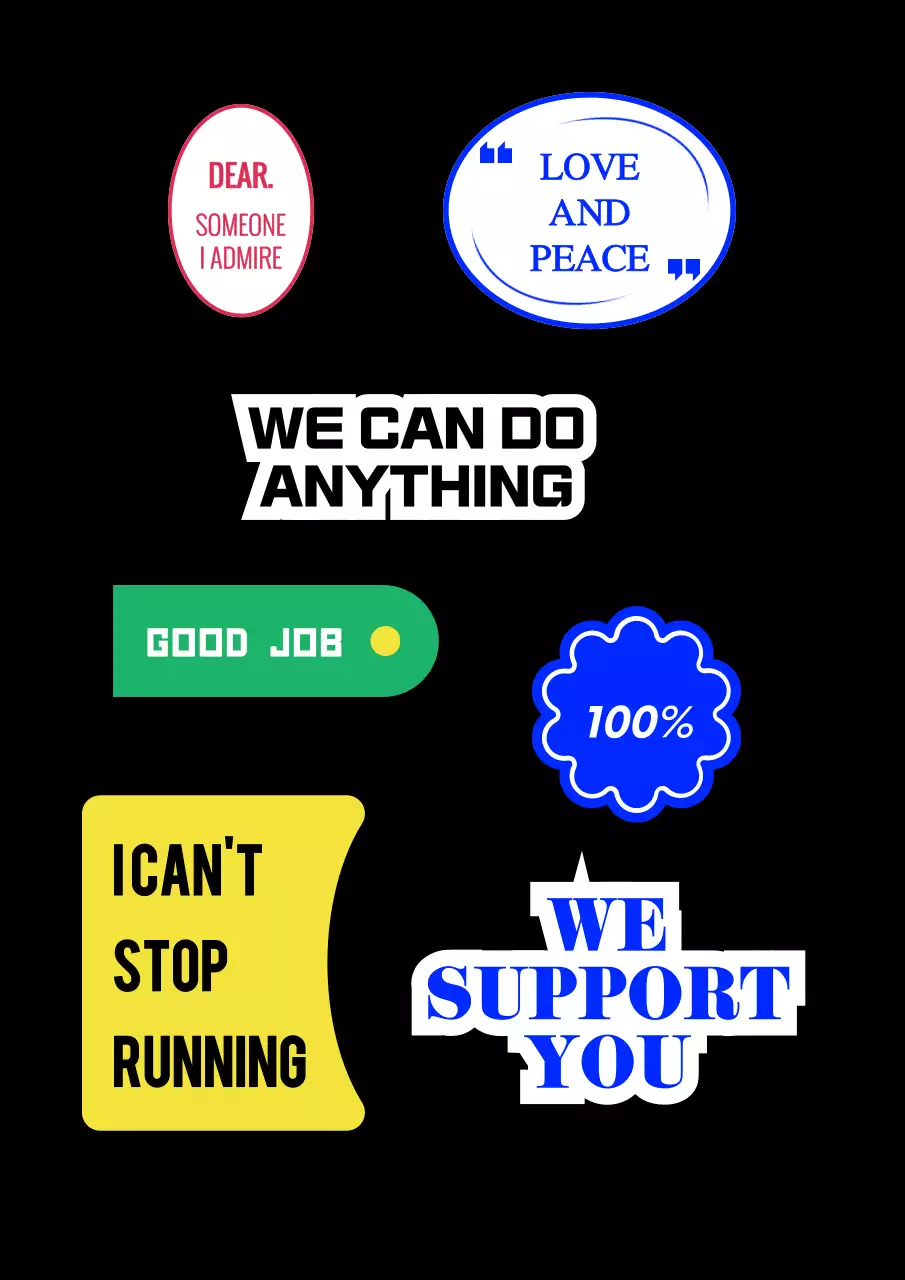 カラフルなカラーのテキストとアイコンが目立つヒップなコンセプト。