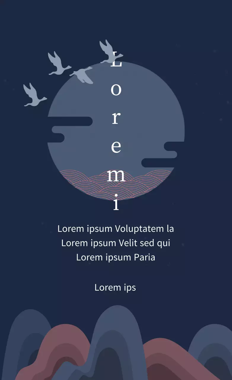 Marineblaues luxuriöses Chuseok-Dankeschön