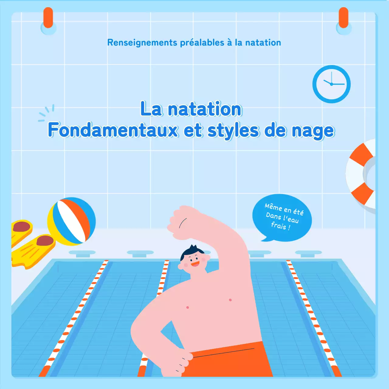bleu mignon illustration de la natation cours de natation leçons de natation bases de la natation cartenews