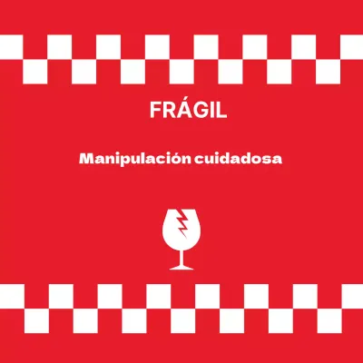 Pegatina de manipulación cuidadosa