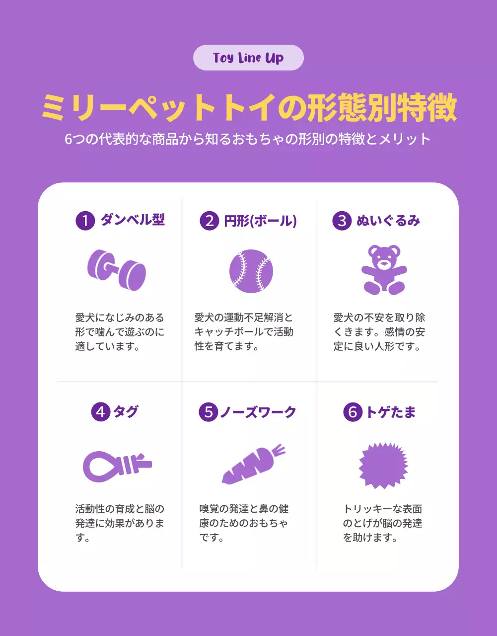 カラフル 楽しい ペット パンフレット 詳細ページ