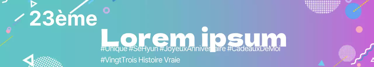 Joyeux anniversaire