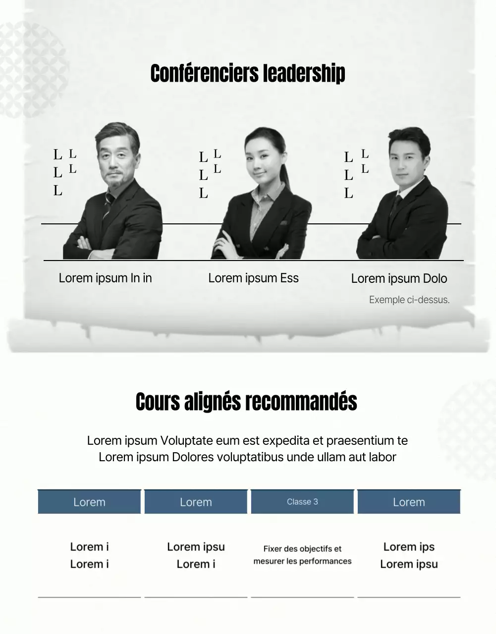 Guide de formation au leadership bleu et gris