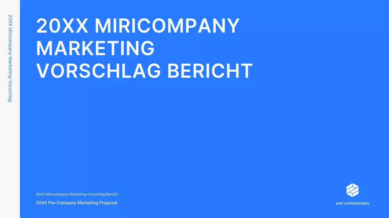 Business-Konzept-Kit mit blauen, minimalistischen und einfachen Linien