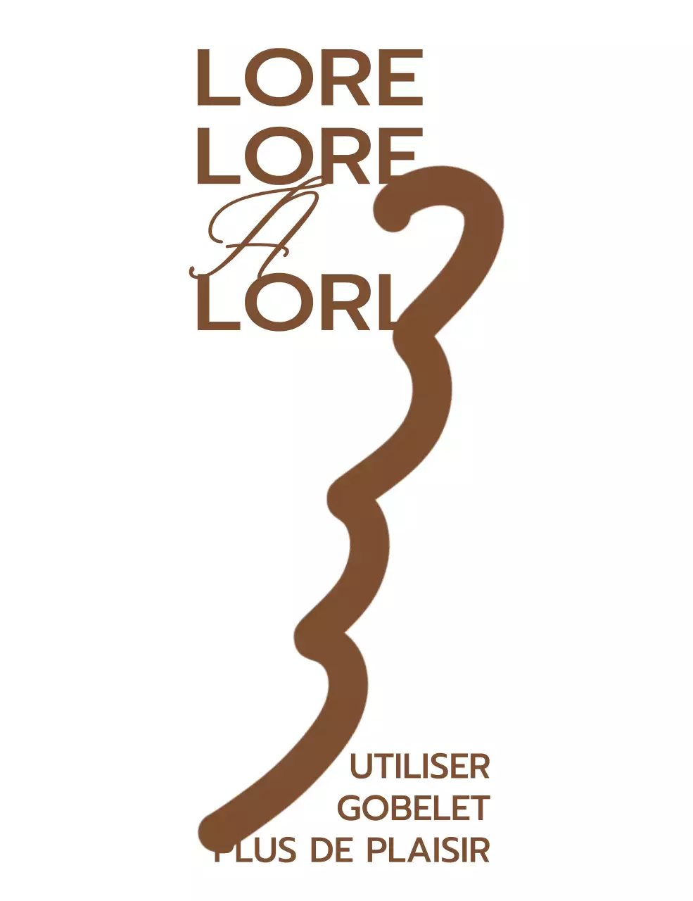 Articles de café et articles promotionnels avec le logo du café et le nom de l'entreprise en marron.