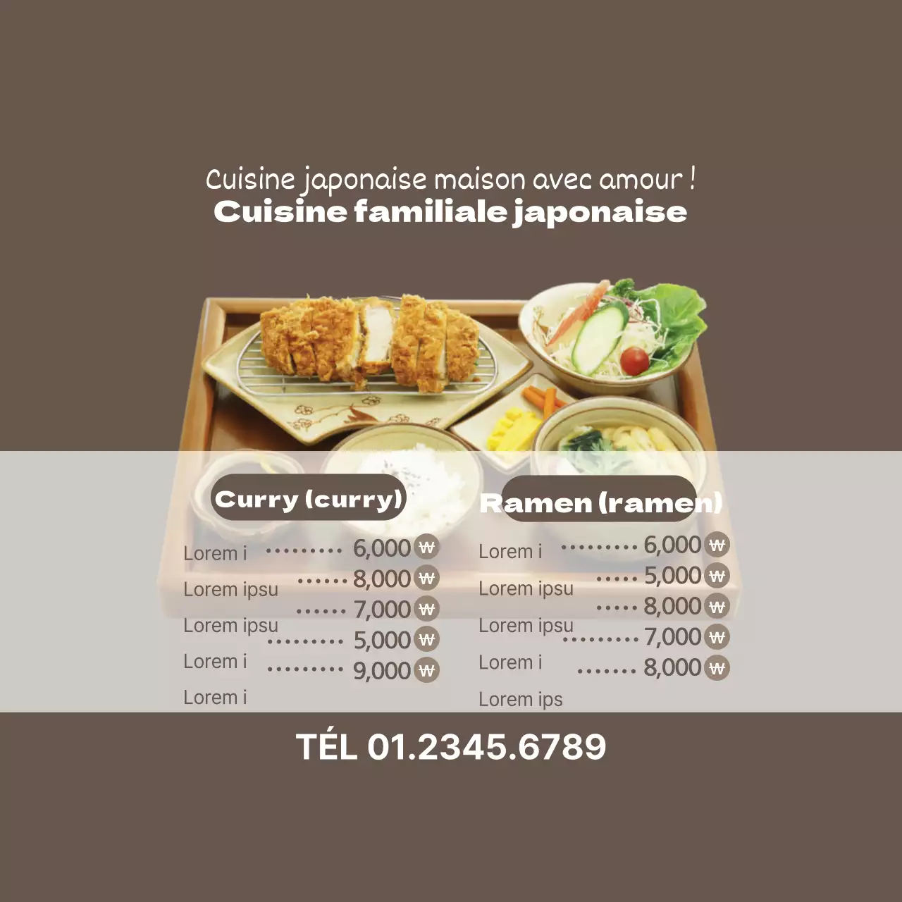 Cuisine familiale japonaise