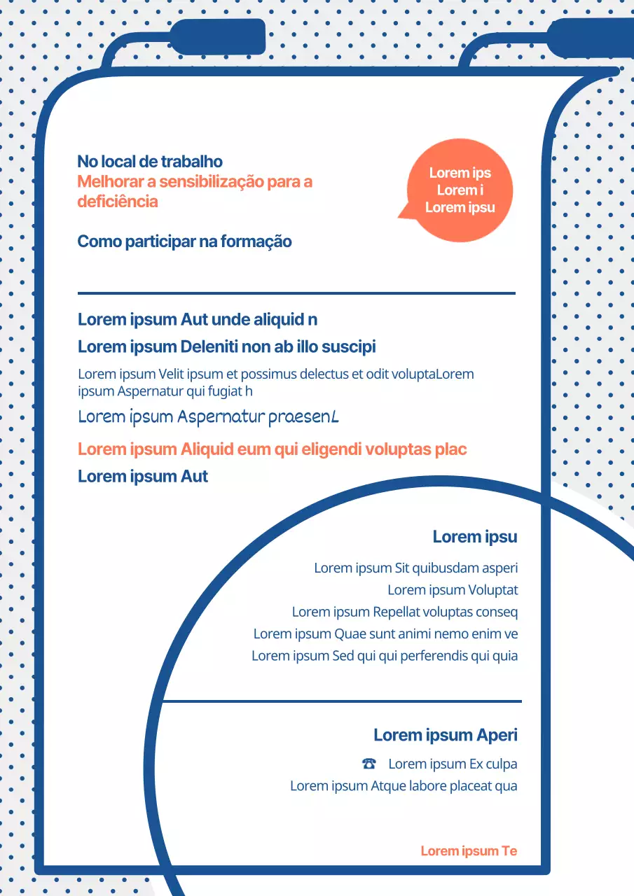 Cadeira de rodas com linhas azuis Cartaz de sensibilização para a deficiência no local de trabalho