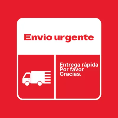 Pegatinas de entrega urgente