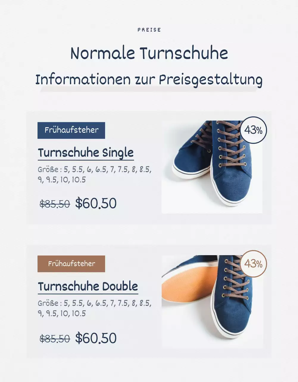 Normale Turnschuhe