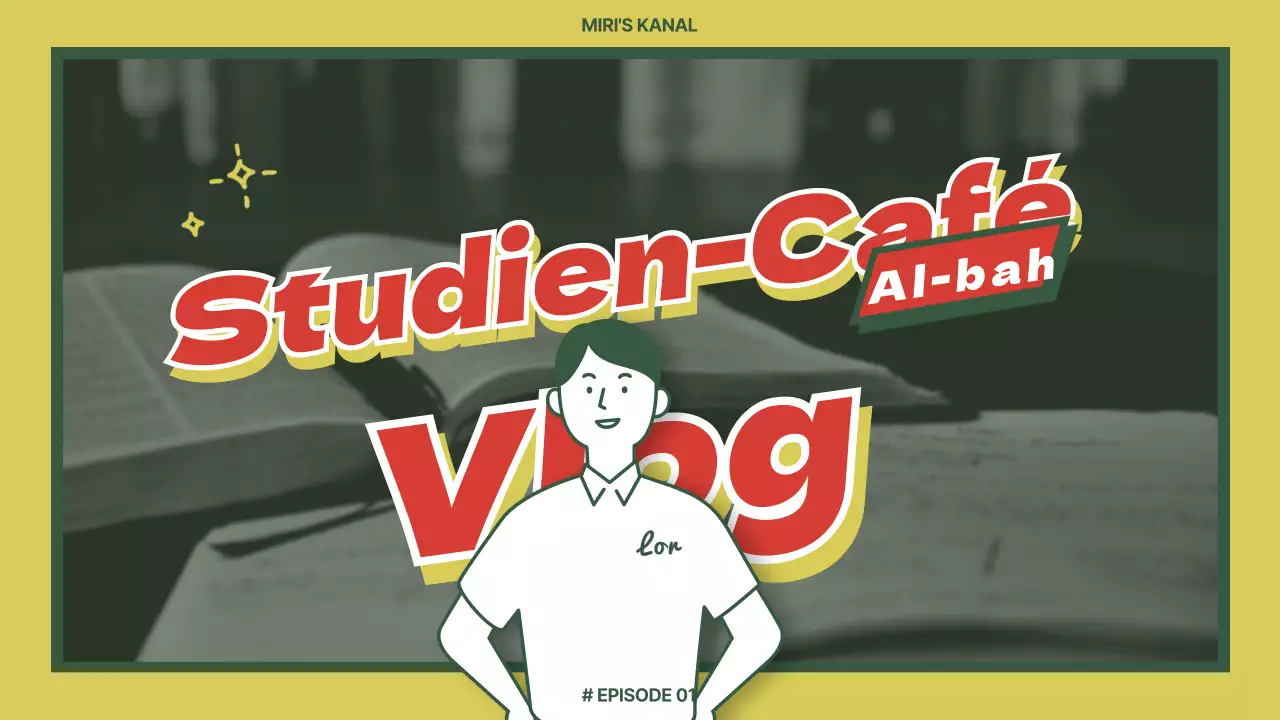 StudyCafe Vlog in grün und rot (YouTube/Podpod-Vorschaubild)