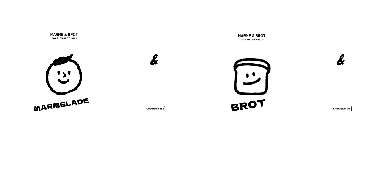 Werben und informieren Sie ein Dessert-Café-Logo mit einer niedlichen Person und Brot Illustration