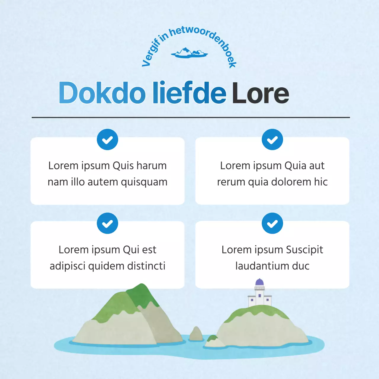 Een eenvoudige, lichtblauwe en blauwe Leesdag-informatiepost