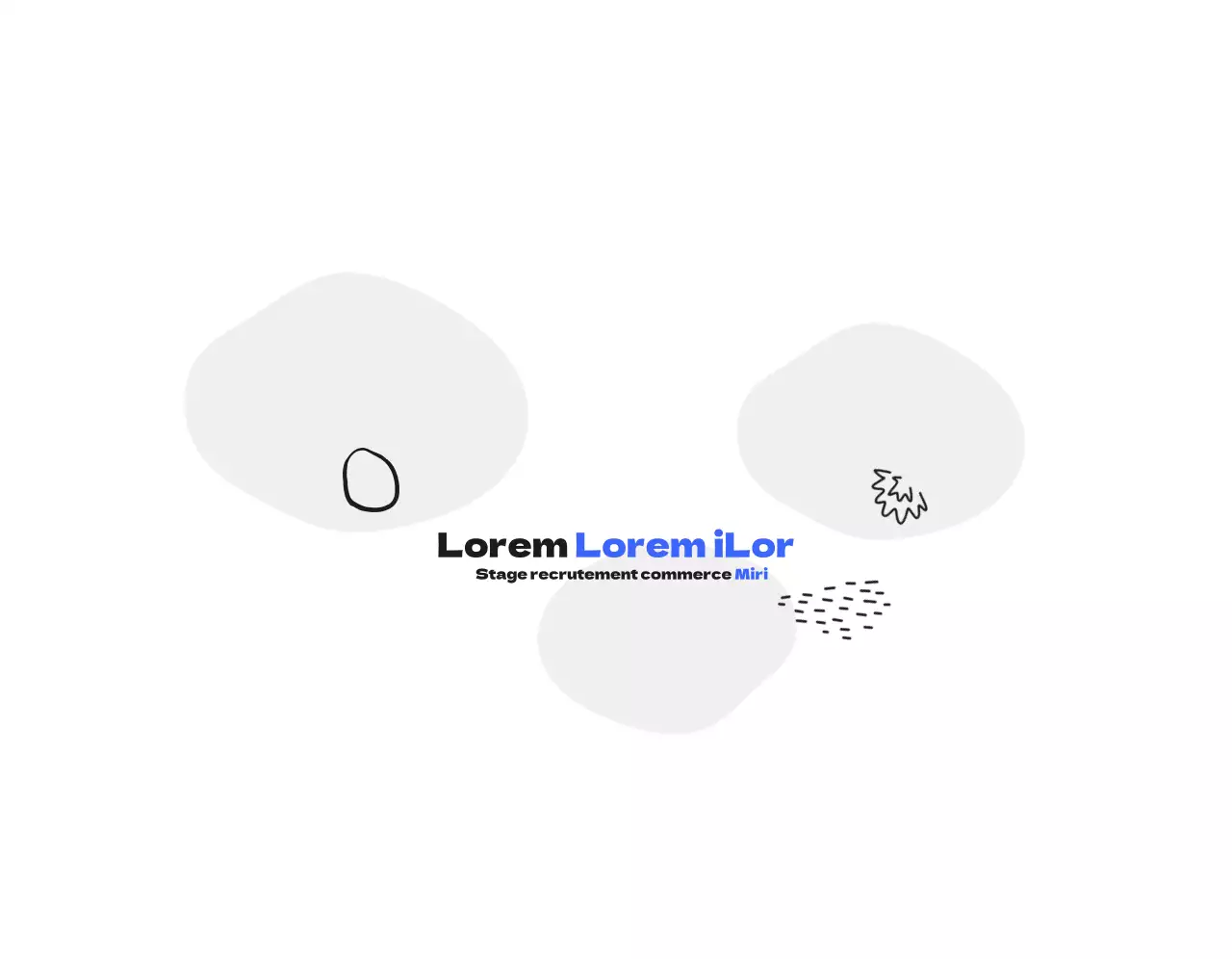 Un kit de bienvenue pour commémorer votre stage de fin d'études avec une illustration humaine en bleu et noir.