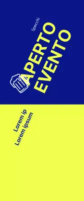 Un evento Hope Open guidato da un testo con un forte contrasto tra giallo e blu