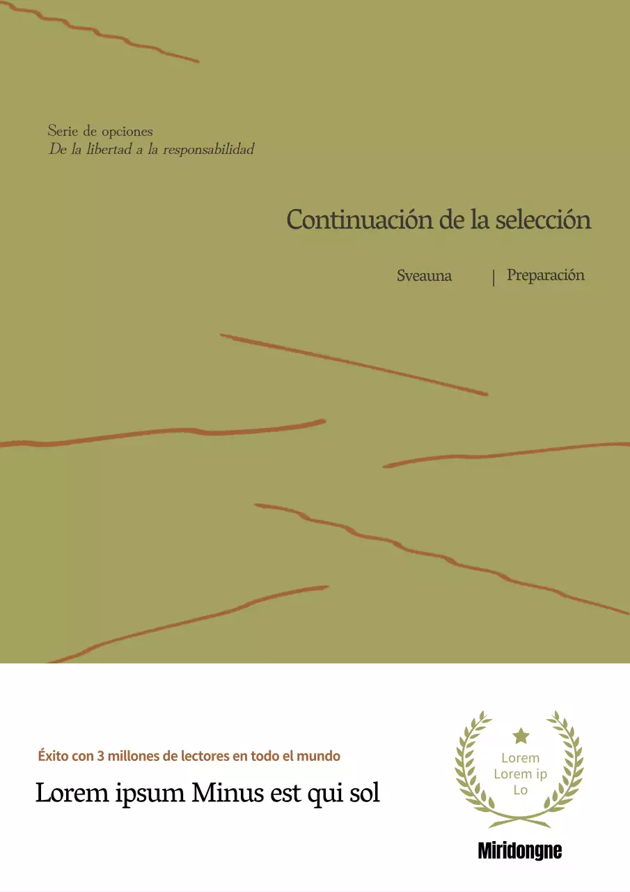 Ensayo con longitud sobre fondo verde lima caqui