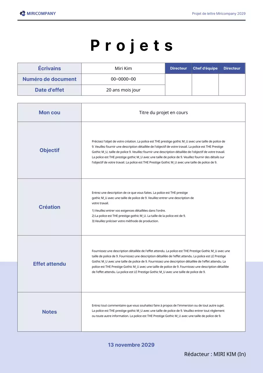 Bleu, modèle par défaut