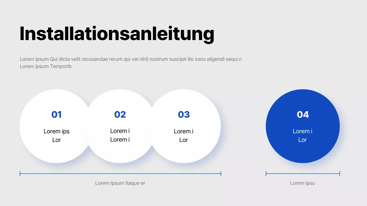 Einfacher hellblauer und blauer Werbemittelvorschlag