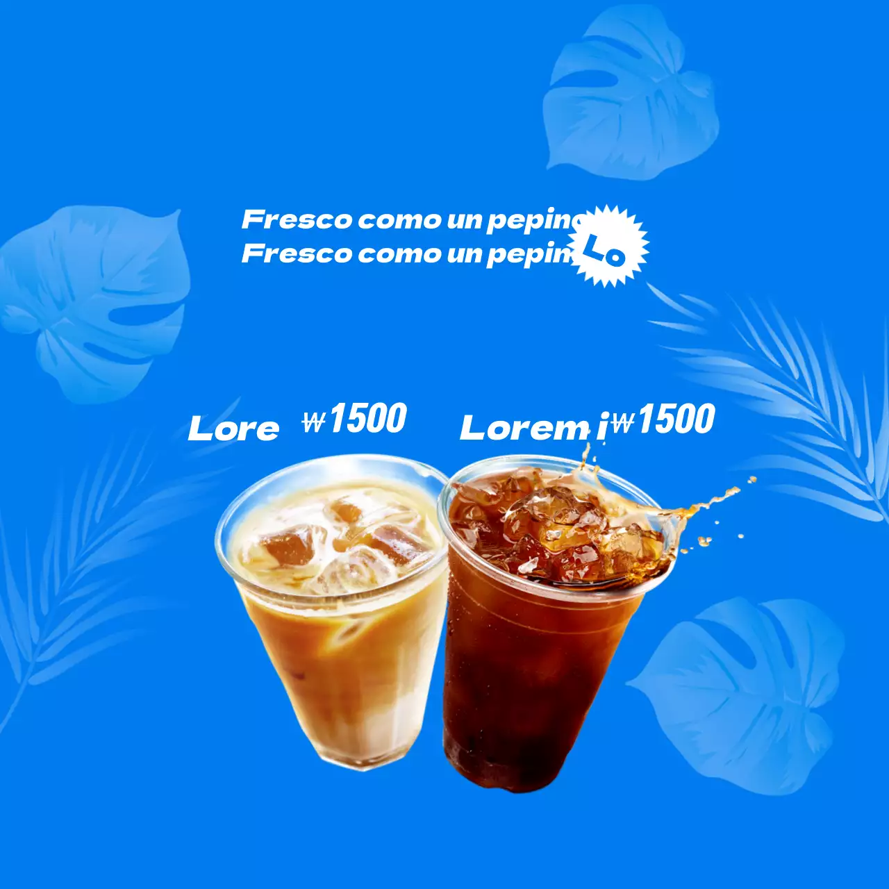 Café Bebidas de verano