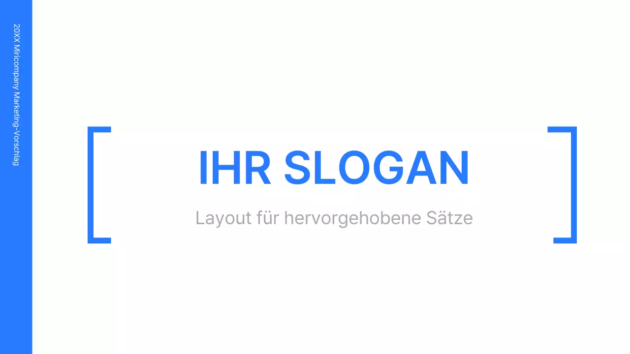 Business-Konzept-Kit mit blauen, minimalistischen und einfachen Linien