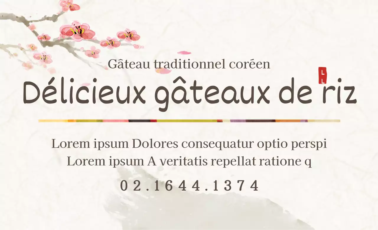 Rumeur d'une boutique de gâteaux de riz