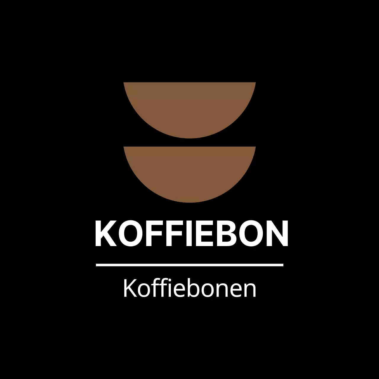 Zwarte simpele bonensticker voor bijgerechtetiketten