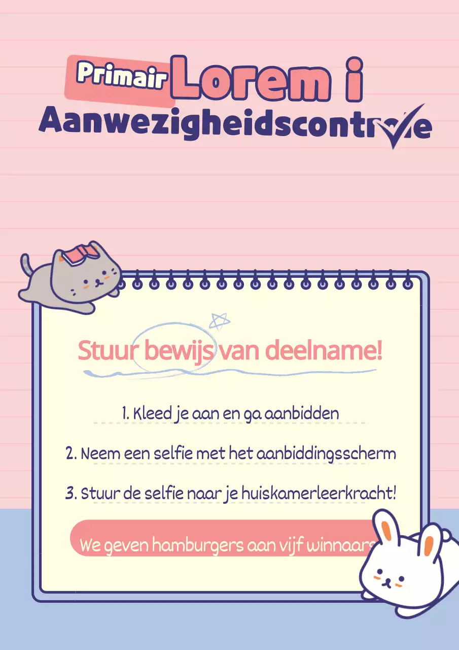 Schattig concept schoolregelboek met roze briefjes en letters